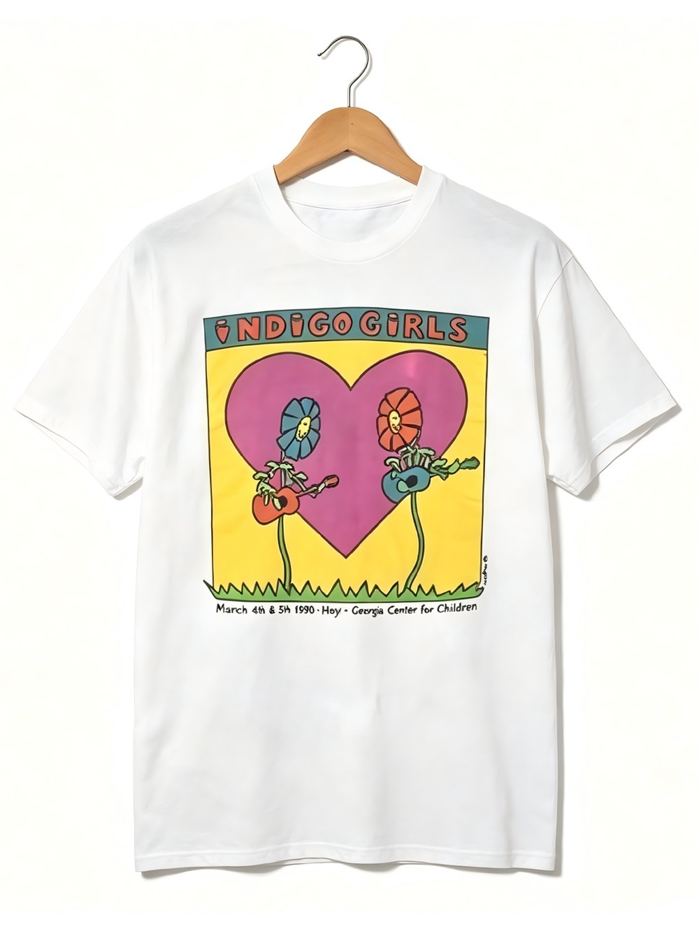 Indigo Girls 1990 Tour Retro Folk Rock Band Classic Graphics T-shirt Unisex